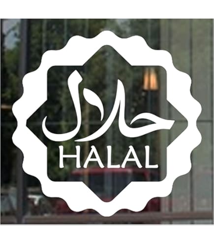 1 x halal bord, halal winkel bord vinyl sticker winkel venster