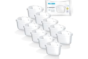 Wessper Pack 10 Water Filter Cartridges - Fits BRITA Maxtra Jugs, Marella-Elemaris, Bosch Tassimo, AmazonBasics
