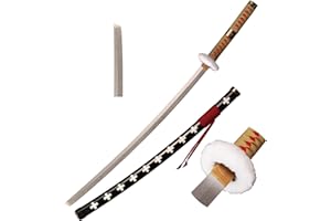 Skyward Blade Espada de Madera Roronoa Zoro Katana, Anime Original Textura Japonesa Samurái Espada, Kitetsu/Shusui Katana/Wado Ichimonji/Yubashiri para Colección Cosplay