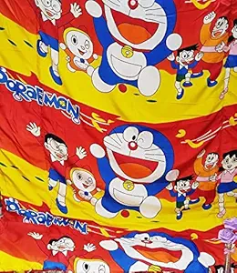 Broka Brother Kids Comforter Single Bed | Warm Baby Comforters for Winter Cartoon Printed Blanket for Kids | Quilt Blankets for Unisex Boys and Girls, Pack of 1, 60x100 Inches, Doraemon