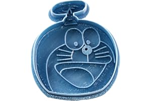 Cuticuter Niños Doraemon Cortador de Galletas, Plástico, Azul, 8x7x1.5 cm