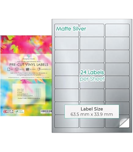 Etichette Adesive Bianche Lucide D. 36mm, 35 Etichette Per Foglio | PG4-36 | Avery Zweckform - Foto 6