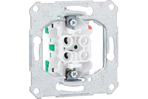 Schneider Electric Elso Universalschalter Einsatz Aus-/Wechselschalter zum Einbau von Schalter und Steckdose, Steckklemme, 10A, Unterputz, Artikelnummer 111600