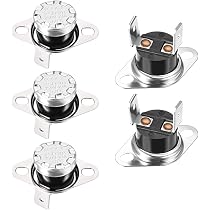 Sourcing Map Thermostat Normalement Fermé 90°C - 250V 5A, Lot De 2