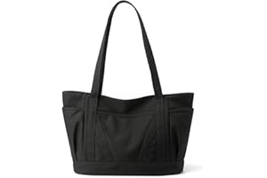 zhongningyifeng Women Tote Bag Canvas Casual Top Handle Satchel Large Capacity Handbag with Zipper for Work Travel Shopping
