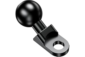 BRCOVAN 1 '' Base per Montaggio a Sfera con Foro di Montaggio Da 10 mm, Adattatore per Testa a Bullone ad Angolo Compatibile con RAM Mounts Braccio a Doppia Presa a Sfera
