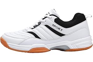 Viaoragiosa Chaussures De Squash,Pingpong Badminton Sneakers,Chaussure Badminton Respirant,Chaussures De Tennis De Table,AdhéRence Confortable Et Ferme,pour Badminton,Squash,Tennis De Table