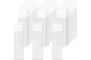 DNDGDLUA 100 PièCes 5 X 18 Cm Sachets En Cellophane Autocollants, Fermeture AdhéSive, Sachets En Plastique Opp Transparents, Pour Collier, Stylo, Pinceau à LèVres, CuillèRe à Café