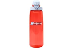 Nalgene Sustain Tritan BPA-fri på flygande vattenflaska tillverkad med material härledd av 50% plastavfall, 64 uns, korall me