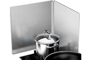 TAUZVEOK Plaque Anti-Projections De Cuisson Ecrans Anti-Projections Bloc Anti-Éclaboussures 2 Côtés Protege Mur Cuisine Couvercle Anti Eclaboussure Pliable,40×40cm