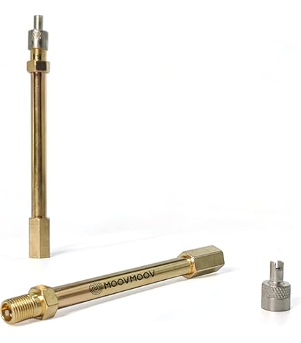 Prolunga Valvola Pneumatici Naseom 100mm - Adattatore In Ottone Per Gonfiaggio Facile - Foto 5