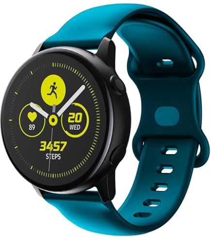 Bracelet En Silicone 22 Mm Pour Montre Connectée Garmin, Coros, Samsung - Double Boucle, Couleurs Alternées (MYSNBKN)
