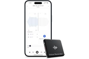 IZYREC 64GB Bluetooth Voice Activated Recorder - Recording Device with 480 Hours Recording Capacity Small Recording Devices Audio Recorder