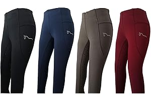 ReitsportPlus Reitleggings Damen Silikon Vollbesatz Reithose Grip