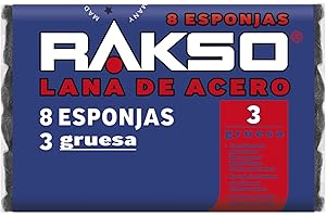Rakso lana de acero Metal 3 8 pads = 200 g 010380