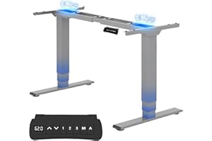 ‎FLEXISPOT Flexispot E5 height adjustable desk height, adjustable table, frame fits all standard table tops. With memory control and soft start/stop.