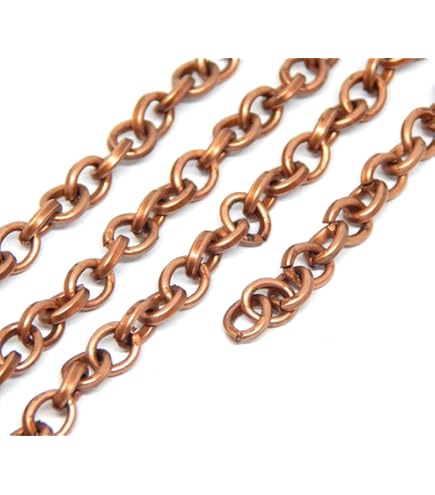 Bronskleurige ketting 48cm of 63cm | onderdelen