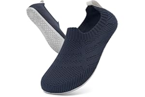 KOWAYI Men's Women's Slippers Slip-on House Shoes Barefoot Shoes Unisex Home Slippers Breathable Light Knitting Travel Slippers