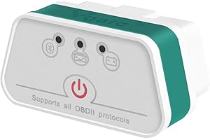 vgate Blanc-Vert Bluetooth 3.0 iCar 2 Bluetooth