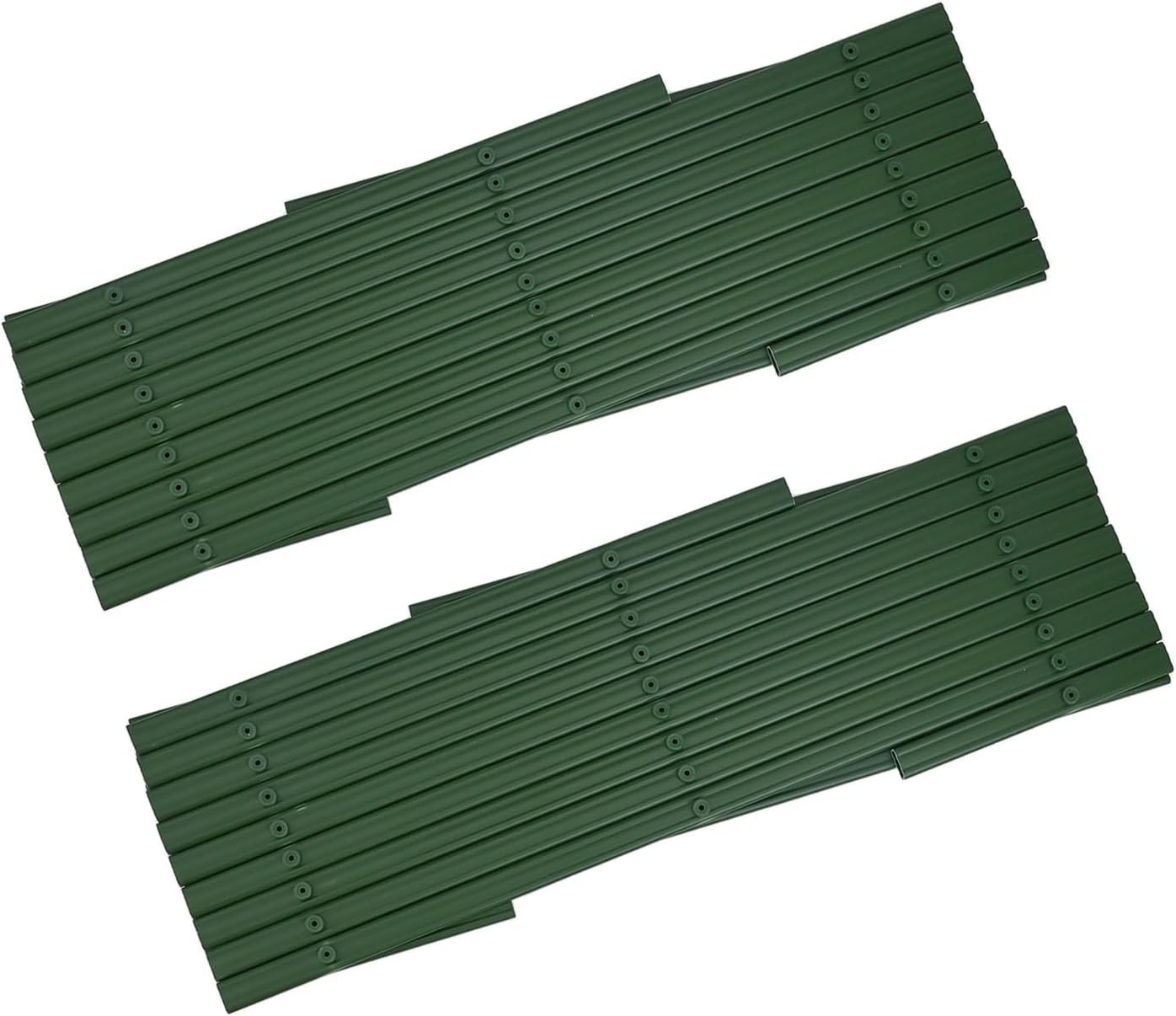 Expandable PVC Garden Trellis for Climbing Plants, Adjustable 1.8m* 30cm Green Lattice Fence Support for Vines Roses Clematis(2pcs)