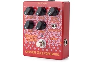 Caline CP-59 Driver Electronic Guitar Bass Effects Pedals Bass Amp DI Classic Tube Red Pedal