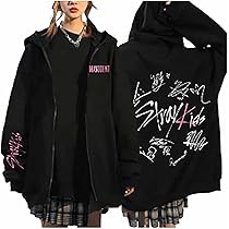 KPOP -Star Rockstar Felpe Con Cappuccio Donna Y2K Zip Up E-Girl Top
