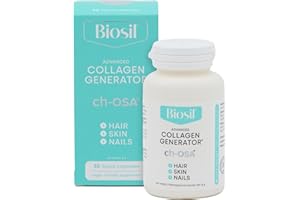 Biosil Collagen Generator – 30 capsule liquide – Con complesso brevettato ch-OSA – Genera e protegge il tuo collagene – Privo di OGM – 30 dosi