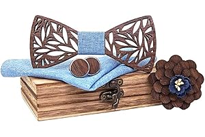 BEFORBIO Noeud papillon bois fait main , chic et tendance, accessoire mode ou idée cadeau. Ajustable facilement.