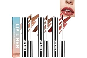 Keeoysie Set di 3 colori，Matita per contorno labbra, Lip Lines Lip Liner Mostra Lip Liner Lip Liner impermeabile e rimovibile, esfoliante Lip Liner Tattoo,Long Last Peel Off Lip Liner， Lip Gloss (04)