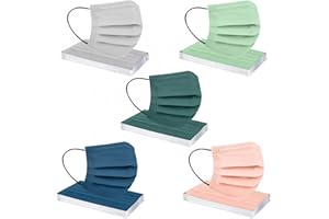 LULUJI Lulupi 50 Stück Einweg Mundschutz Mund-Nasenschutz Pusteblume Bedruckt 3 lagig Einmal MNS Löwenzahn Motiv Halstuch Mund und Nasenschutz Staubdicht Atmungsaktiv Multifunktionstuch Schals Tücher