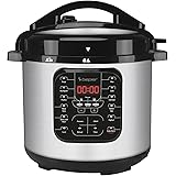 BEPER P101COS001 Pentola a Pressione Elettrica con 15 Programmi di Cottura - Multicooker, Slow Cooker, Cottura a Vapore da 6 