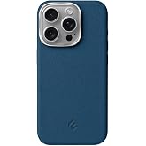 Minesk iPhone 15 Pro Max i&ccedil;in MagSafe ile Uyumlu &Ccedil;izilmeyen ve Parmak İzi Tutmayan Deri G&ouml;r&uuml;n&uuml;ml&uuml; Metal Tuşlu ve Metal Lens &Ccedil;