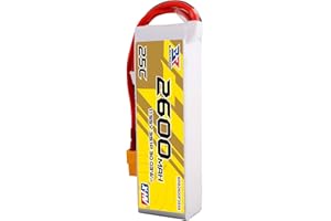 BLACKROCKOO 3S LiPo Akku 11.55V Hochspannung 2600mAh 25C mit XT60 Stecker für RC Auto, Boot, Truck, Helikopter, Flugzeug