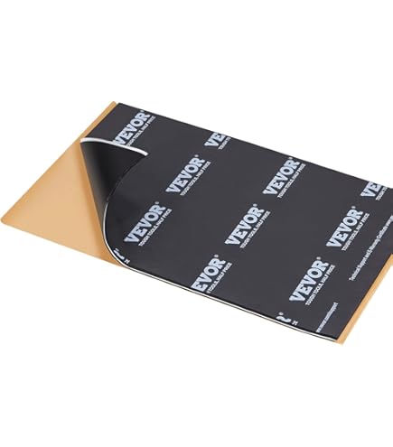 10 stuks aluminiumbutylplaten, isolatiemat, 250 x 180 x 7 mm, zelfklevend, isolatie, vuurvast, waterdicht, anti-dreunmat voor geluidsisolatie en warmte -isolatie in woningen, kantoren en voertuigen
