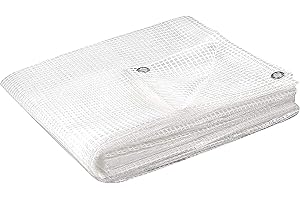 Kippen 6083B - Telone Retinato Trasparente con Grammatura da 130 g/m². Taglia 2x3 (6 m²)