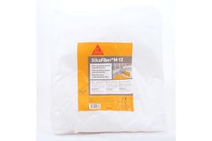 SIKA - 12 mm polypropenfibrer – SikaFiber M12 – för förstärkning och beläggning av strukturer – betong och murbruk – minskar sprickor – 600 g