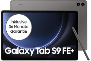 ‎SAMSUNG Samsung Galaxy Tab S9 FE+ Android-Tablet, 31,5 cm / 12,4 Zoll Display, 256 GB Speicher, Mit Stift (S Pen), Lange Akkulaufzeit, Wifi, Grau, Inkl. 36 Monate Herstellergarantie [Exklusiv bei Amazon]