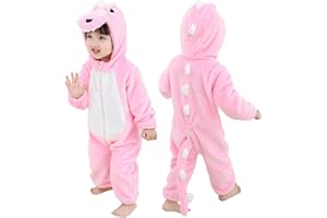 Doladola Pagliaccetti per bambina con Cappuccio Animale Flanella tutine neonato invernali