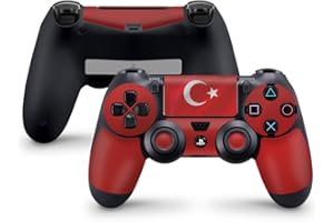 Skins4u Aufkleber Skin Designfolie Controller Schutzfolie kompatibel zu Sony Playstation 4 Controller PS4 Türkei Waving Flag