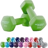 Miweba Sports Neopren Hantelset NKH100 | 𝐏𝐫𝐨𝐟𝐢 Hanteln - 0.5-10.0 Kg - Hexagon Hanteln Set - Kurzhanteln - Kurzhantel Se