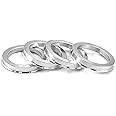 DCVAMOUS Alloy Aluminum Hub Centric Rings 73.1 to 54.1, Set of 4 - Performance Spigot Hubrings fit 54.1mm Vehicle Hub and 73.1mm Wheel Center Bore Compatible with Toyota Mazda