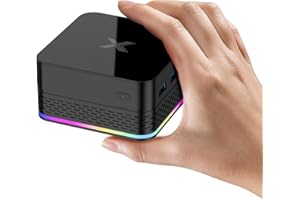 SUKOTOP Mini PC Alder Lake N95 (jusqu'à 3.4GHz,15W) 8 Go LPDDR5 256 Go Ordinateur de Bureau, 4K @60HZ HD Triple Display, 2.4/5G WiFi, RJ45 Gigabit Ethernet, BT4.2, VESA pour Bureau