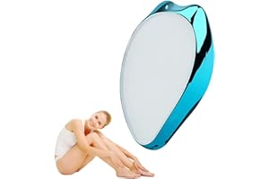 HCOVIV Gomme Epilatoire,Gomme Depilatoire,Pierre Epilation,Disque Epilatoire Femme,Gomme a Epiler,Physique Indolore pour galet epilatoire，Outil D'épilation Portable Nano Cristal Hair Eraser(Bleu)
