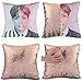 Produktbild AMA-StarUK36 Kpop BTS Bangtan Boys Love Yourself  Answer Reversible Sequin Pillow Cover Throw Pillow Cover Pillowcase, 15.7x15.7inch(H03)