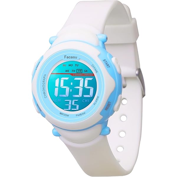 Orologio Digitale Bambino Impermeabile 30M - Con Sveglia, Cronometro, Calendario E Retroilluminazione