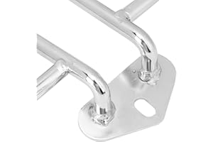 GZD Porte-Bagages Arrière Moto, Porte-Bagages, Porte-Bagages arrière Moto Porte-Bagages Moto Porte-Bagages Arrière 10. 23 X 6. 29in Porte-Bagages de Moto pour Moto Bricolage(Silver)
