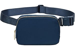 Uwiyo Bumbags for Ladies Belt Bag for Women Men Small Crossbody Bags for Women Fashion Fanny Pack Waist Bag with Adjustable Strap for Travel Outdoors Running Hiking (Navy)
