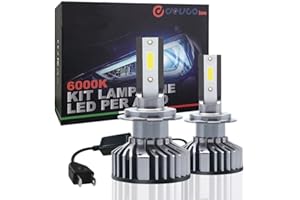 ECHO ENG Coppia di Lampadine H7 LED 10000LM, Kit Lampada Sostituzione per Alogena Lampade e Xenon Luci, Fari Abbaglianti e Anabbaglianti per Auto, 12V 6000K Bianco