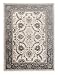 Produktbild Großer traditioneller Perserteppich - Creme Grau - Perser Keshan Ziegler Orientalisches Nain Muster - Ferahan Meander Blumen Ornamente - Top Qualität Pflegeleicht Teppich " EMIRAT " 160 x 220 cm