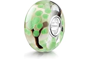 MATERIA by Matthias Wagner Glas Beads Baum Anhänger Silber 925 Glasperle Damen